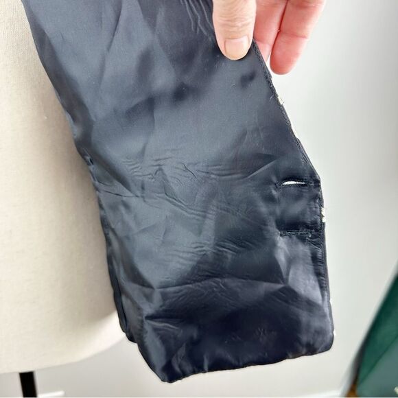 Alex Evenings Lined Blouse/Blazer 3/4 Sheer Sleeve Black/Taupe Floral Y2K Vibe M - Picture 8 of 12